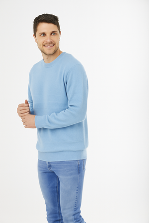 SELF STRIPE CONTRAST CREW