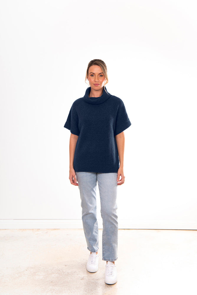 ROLL NECK SLOUCH VEST