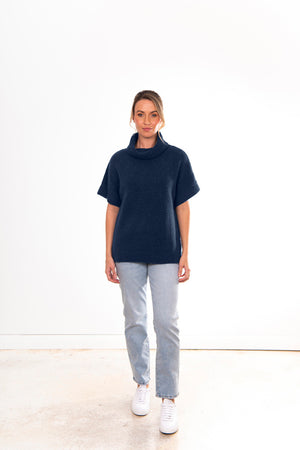 ROLL NECK SLOUCH VEST