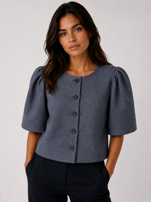 RICH & ROYAL JACKET PUFFY SLEEVES