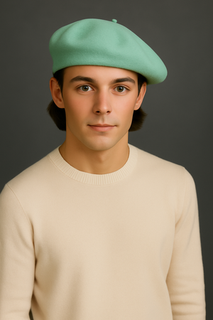 EXTRA FINE PURE WOOL BERET HAT