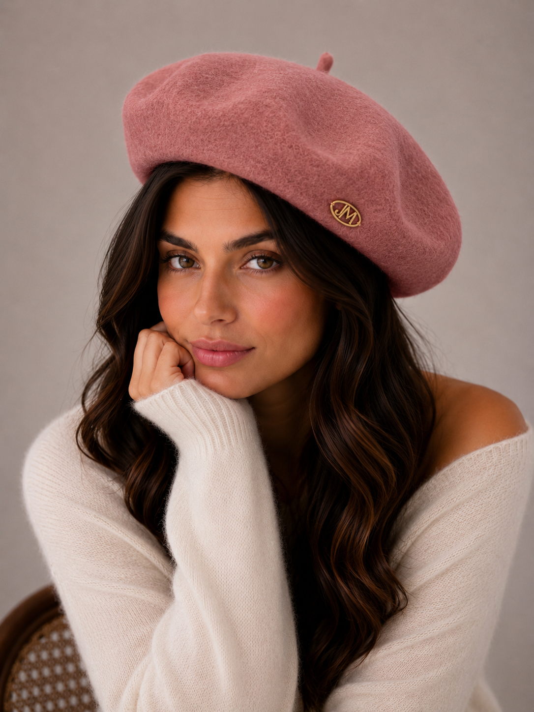 Luxury Knit Beret Pure Cashmere