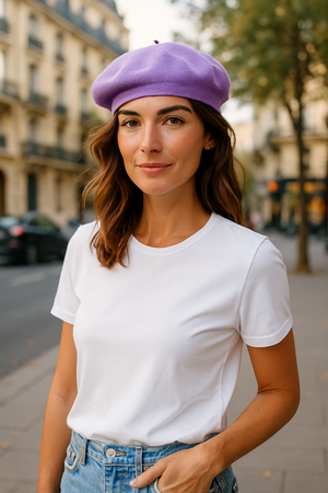 PURE WOOL BERET HAT