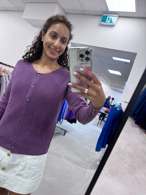 Knit on Australia Pure wool Cardigan Round neck