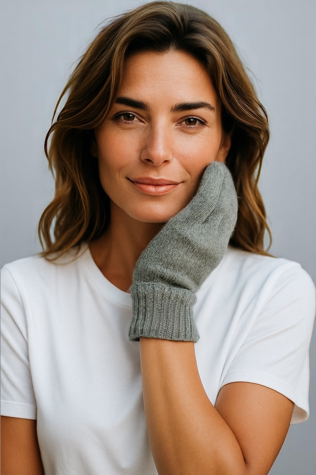 Unisex Alpaca Wool Gloves With Touch Screen