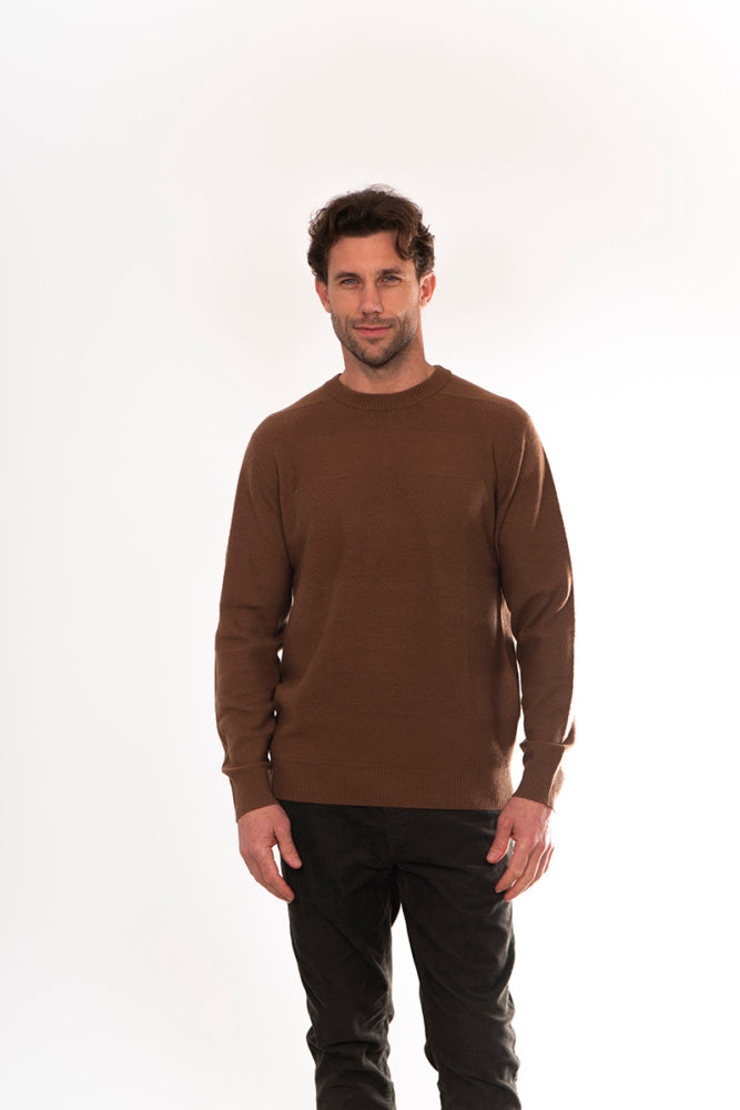 SELF STRIPE CONTRAST CREW