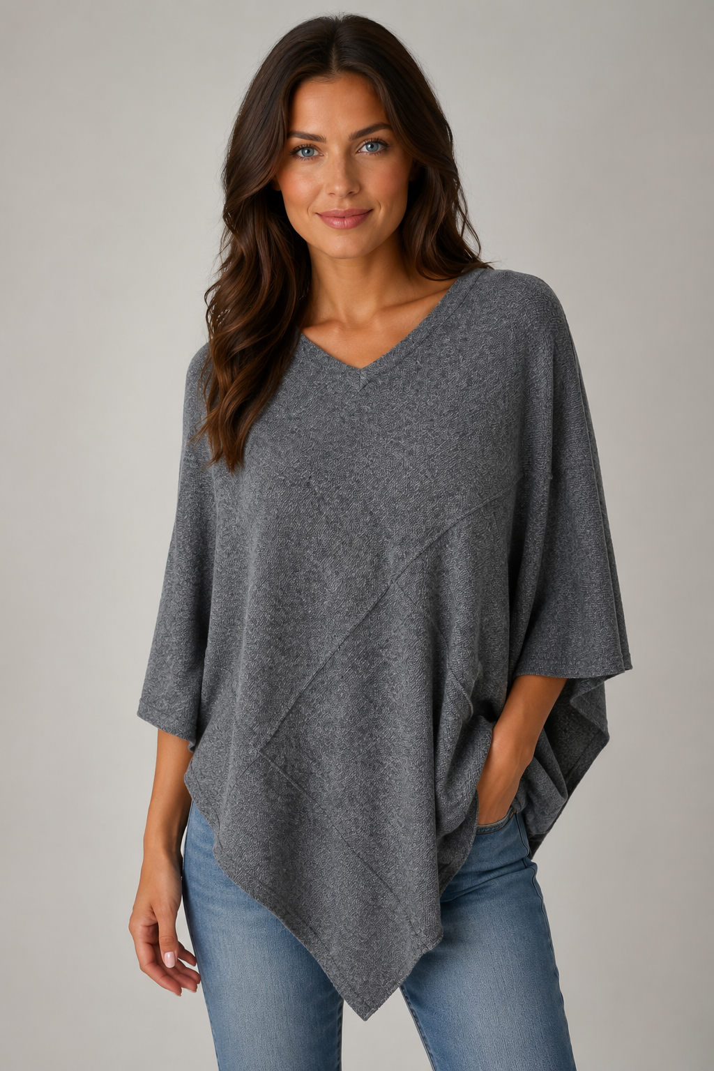 PURE CASHMERE PONCHO