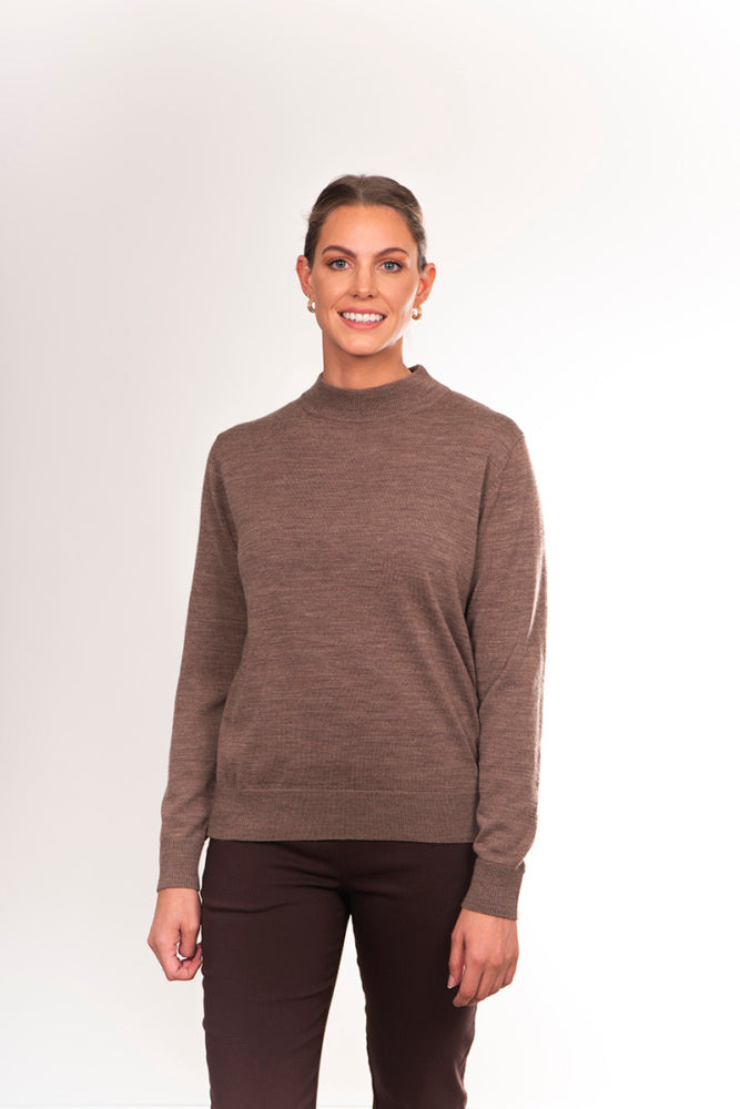 PURE MERINO WOOL MOCK TURTLE PULLOVER NOTTING HILL