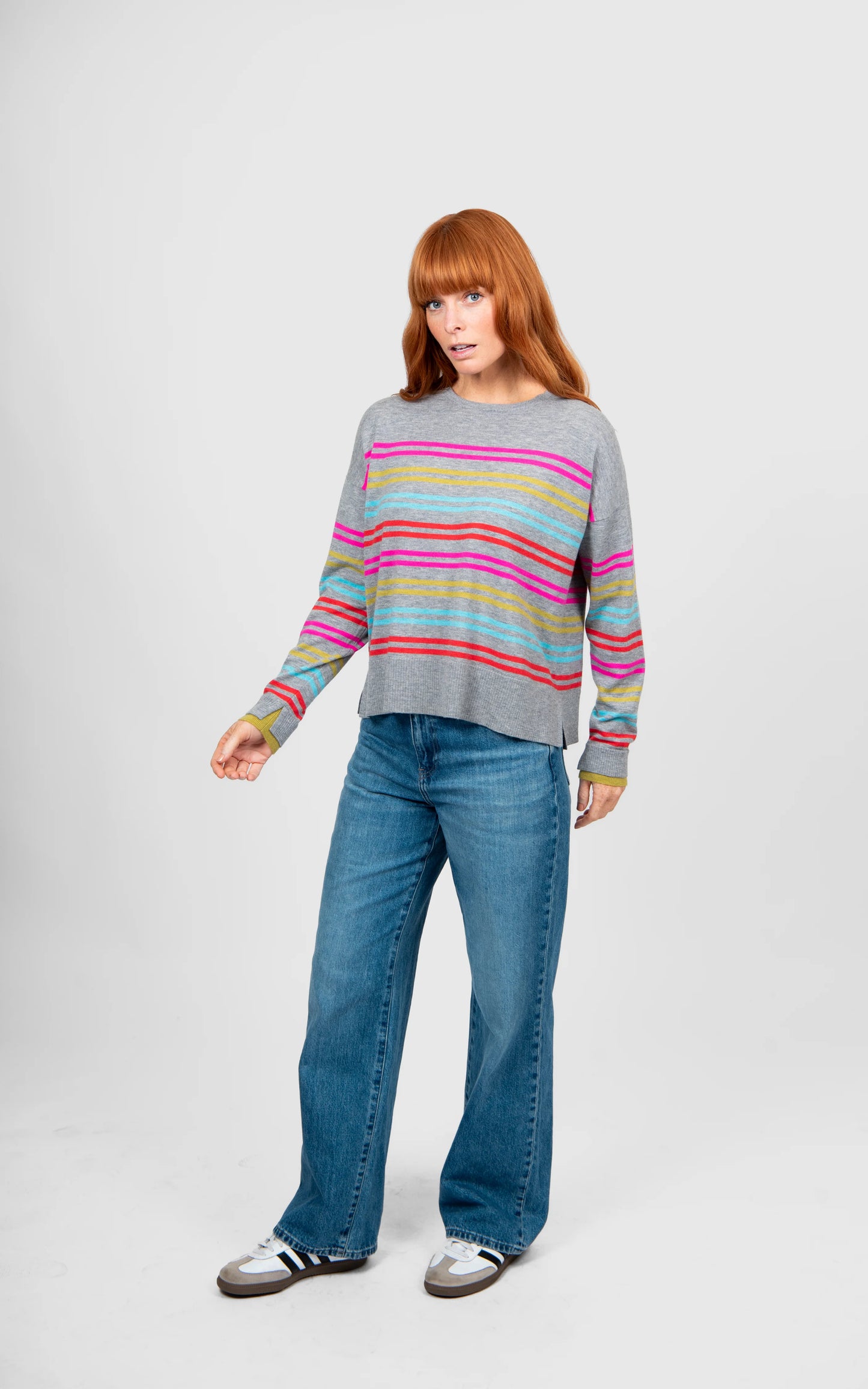 Bridge & Lord - Multi Stripe Relaxed Pullover