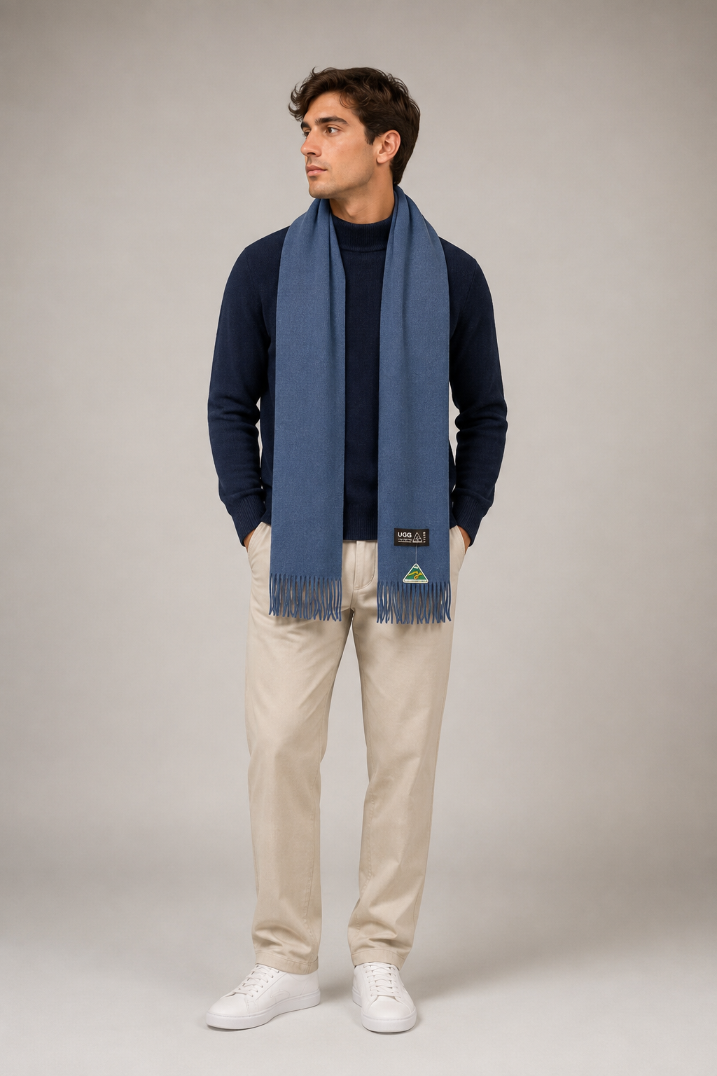 MADE IN AUSTRALIA UGG PURE MERINO PLAIN UNISEX SCARF