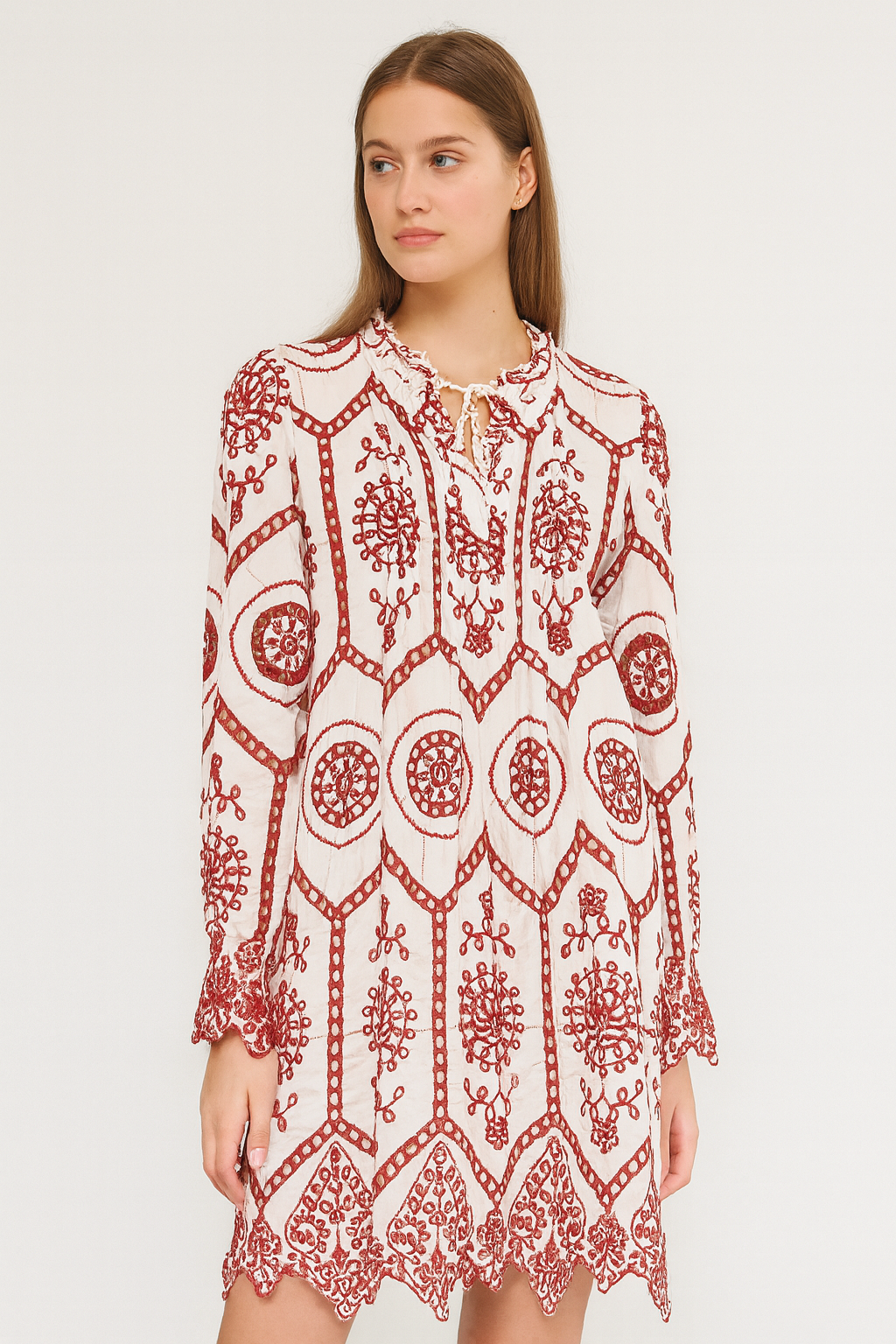 Miss Goodlife midikleid mit lochstickerei Dress