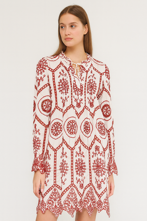 Miss Goodlife midikleid mit lochstickerei Dress