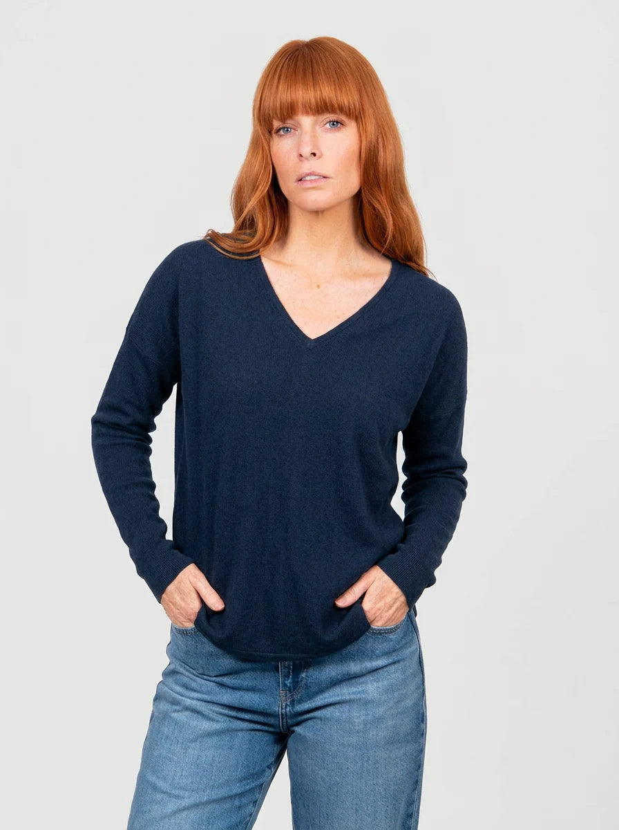 Princess Vee Curve Hem Pullover