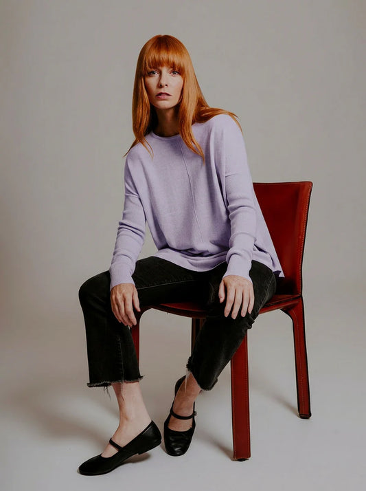 Essential Curved Hem Crew Pullover, view 43