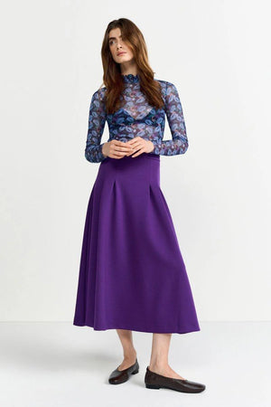 RICH & ROYAL PLUM SKIRT