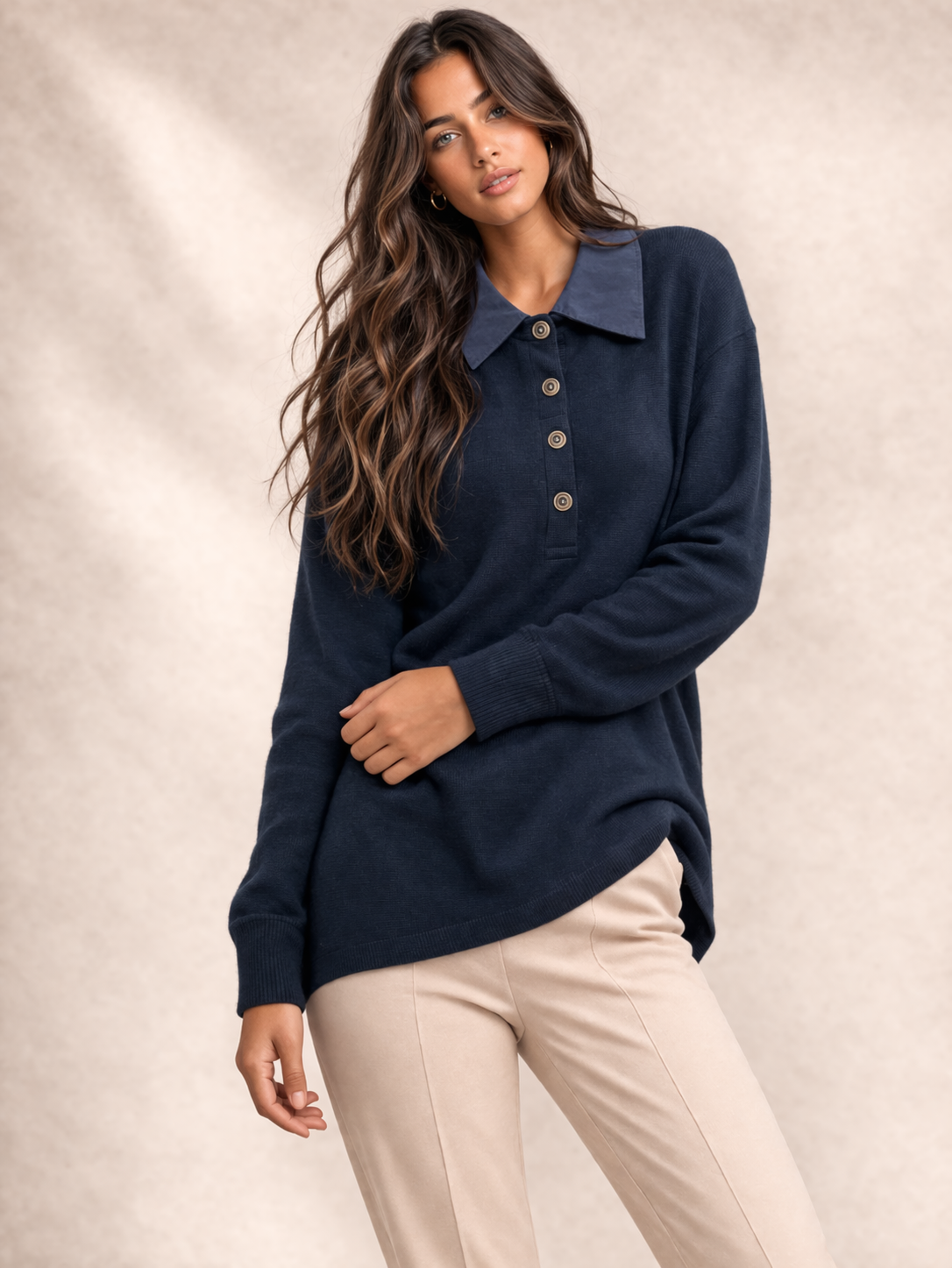 JO-RO  COLLAR PULLOVER