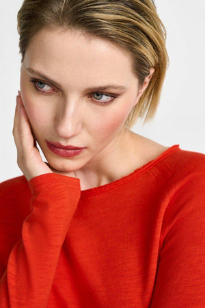 RICH & ROYAL SUNSET RED LONG SLEEVE