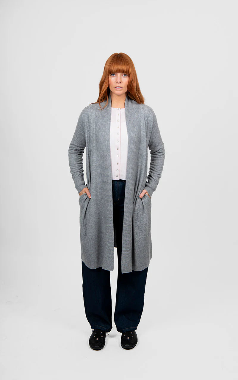 Bridge & Lord - Long Line Rib Trim Cardigan