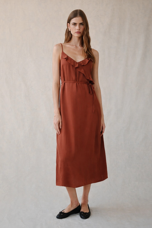 Bella Dahl Ruffle Cami Midi Dress