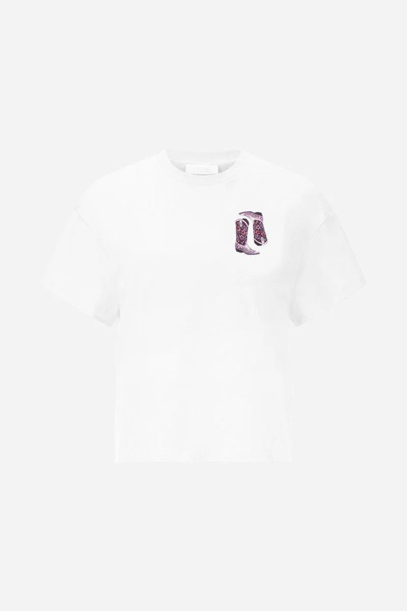 RICH & ROYAL WHITE T-SHIRT WITH PRINT