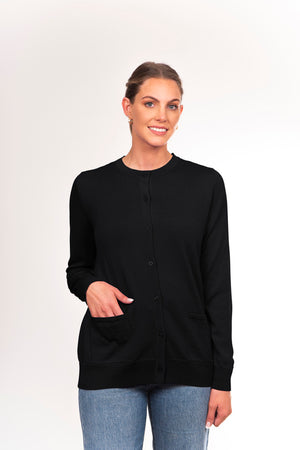 CLASSIC CARDIGAN WITH POCKETS only S in lilac available