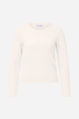 RICH & ROYAL RIBBED TEXTURE LONG SLEEVE