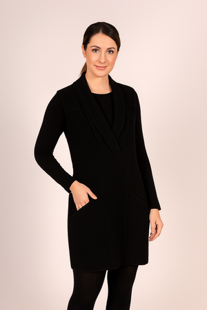 Boiled Wool Vest Tunic