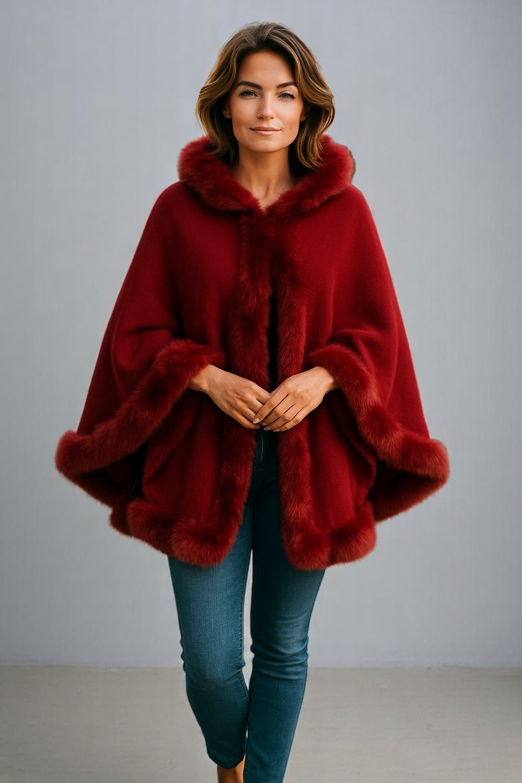 UGG Australian Merino Wool and rabbit fur shawl/ Scarf / wrap