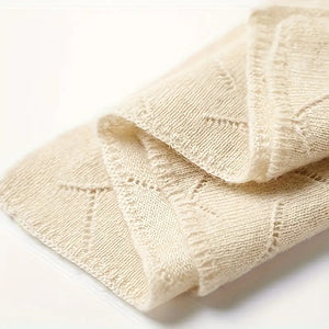 Unisex Luxury Soft Ribbed Pure Cashmere Scarf