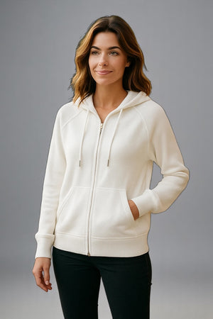 Pure cashmere Full zip hoodie