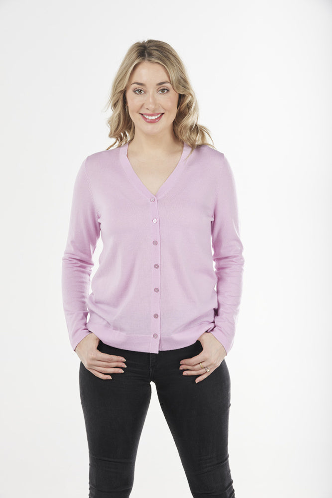 ESSENTIAL VEE NECK CARDIGAN