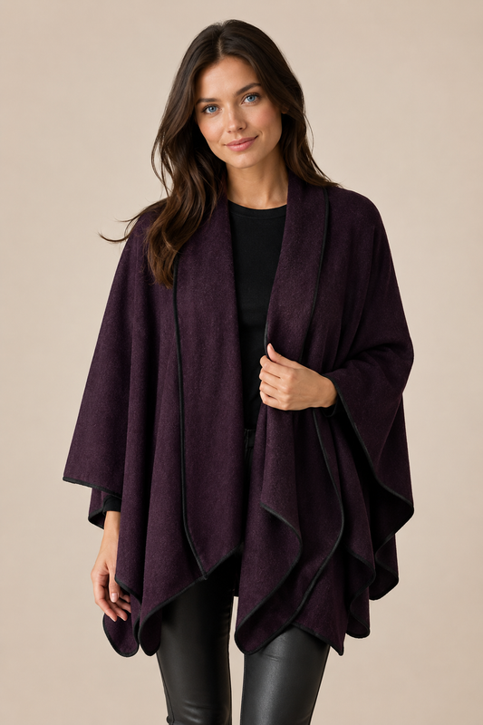 Kesta OSFA Long Cape, knitwear at Knit-On Australia