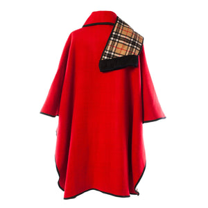 KESTA REVERSIBLE LONG LINE CAPE MADE IN UK