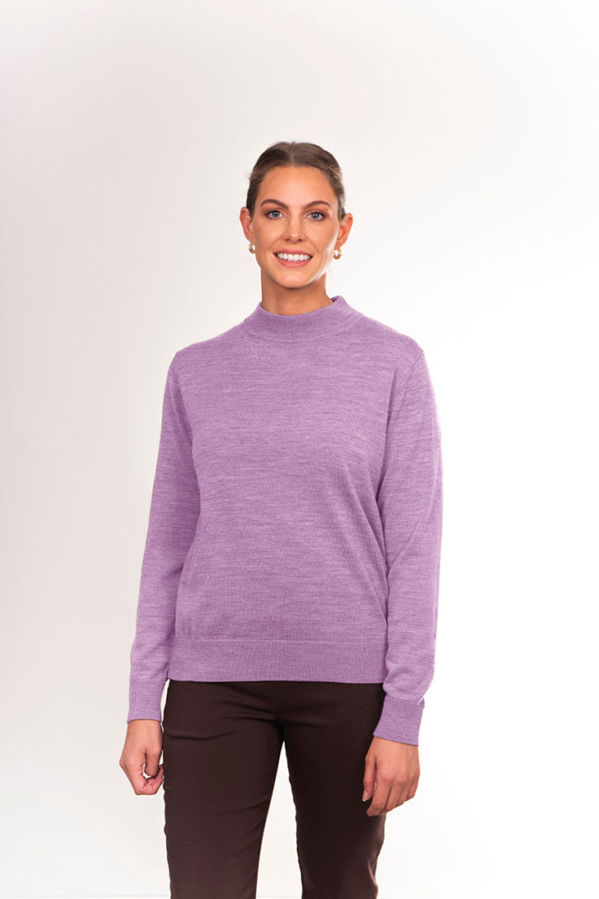 PURE MERINO WOOL MOCK TURTLE PULLOVER NOTTING HILL