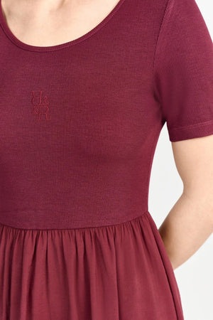 RICH & ROYAL MIDI DRESS WITH JERSEY TOP