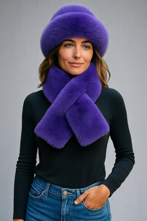 Luxurious Furry Hat & Scarf Set