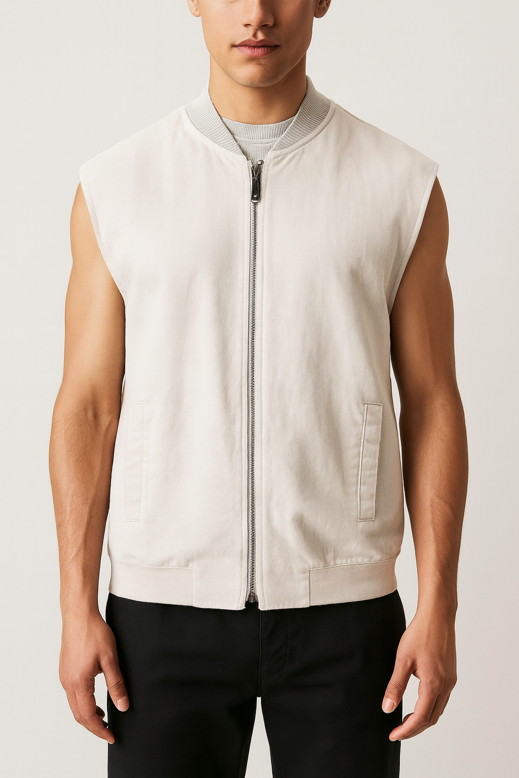 Crossley Full Zip vest With Pockets MADE IN ITALY