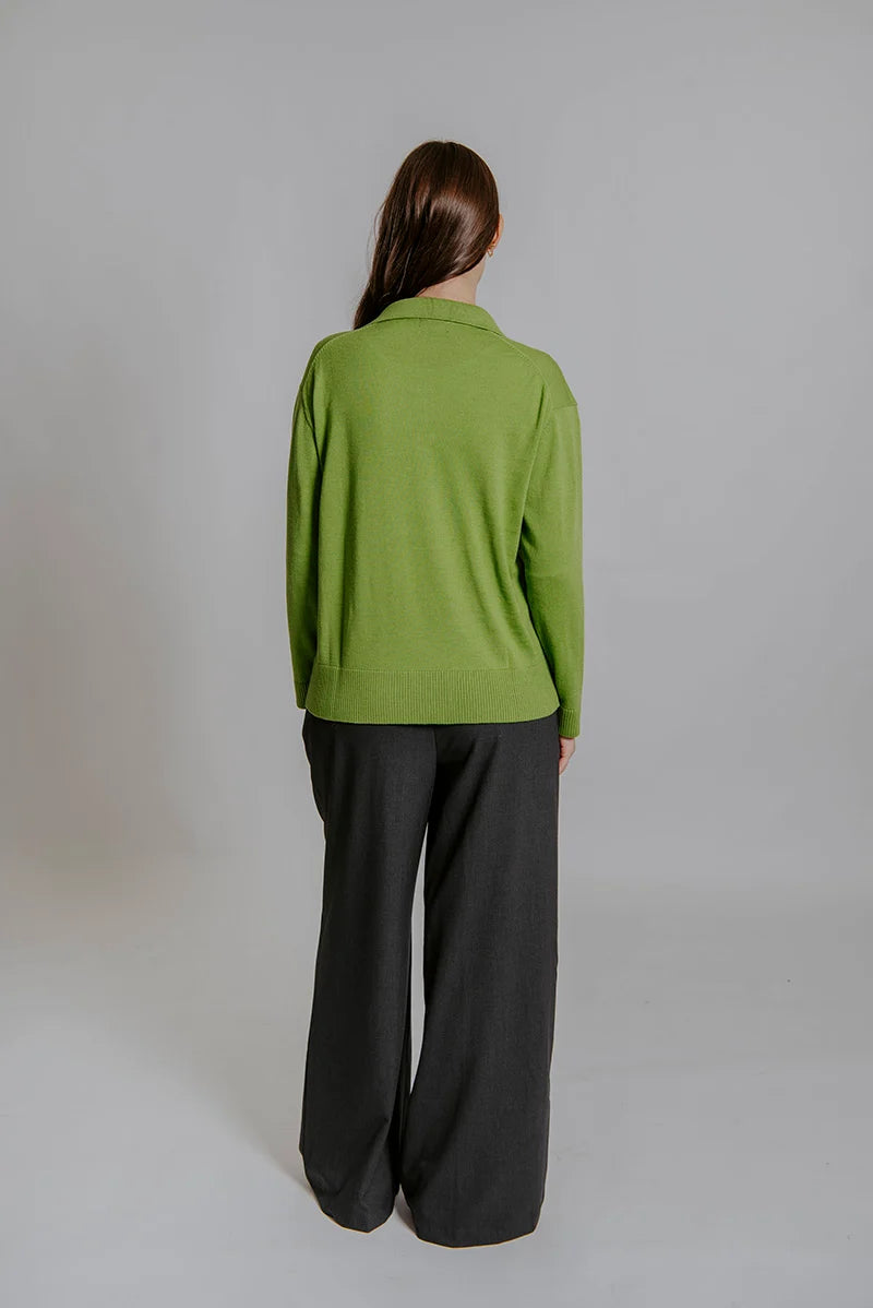 Bella - Polo Collar Pullover