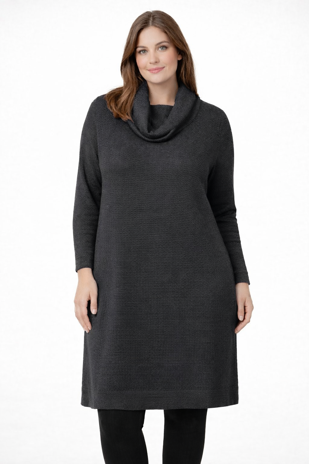 Fields Women Plus Size Roll neck Patterned Tunic
