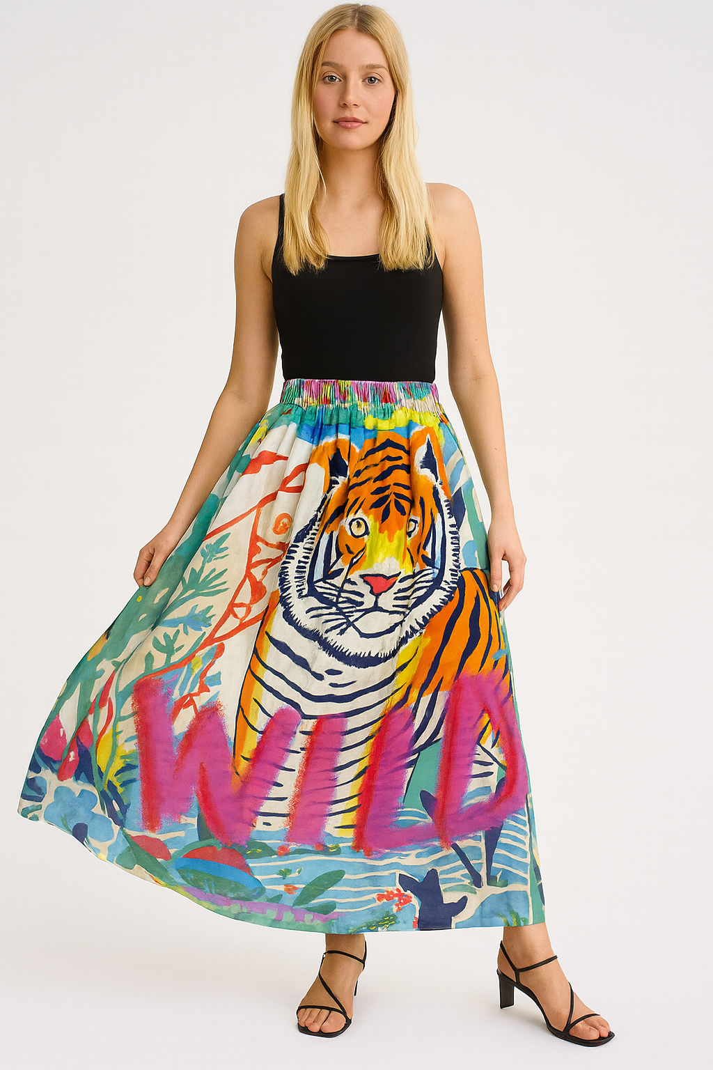 Miss Goodlife Skirt Wild Tiger