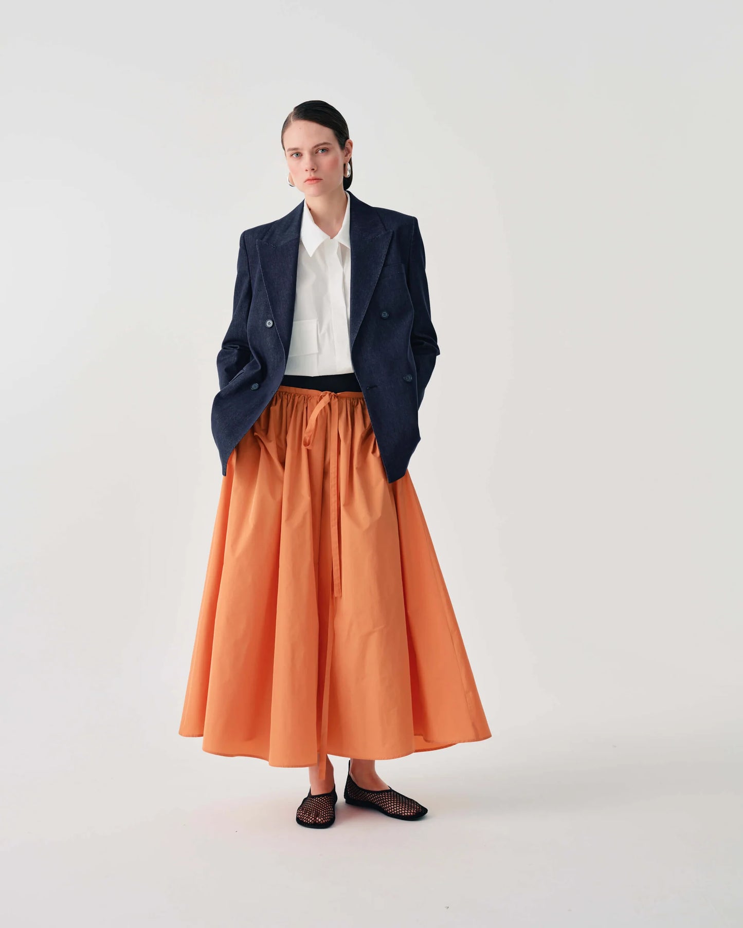Beatrice Made In Italy Orange Skirt