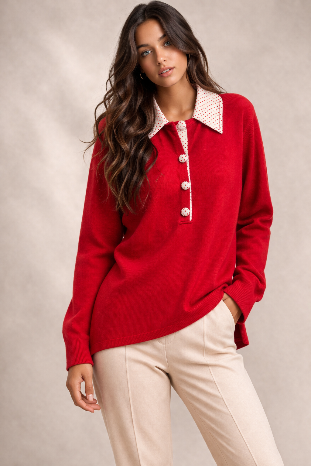 JO-RO  COLLAR PULLOVER