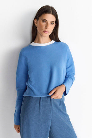 RICH & ROYAL FINE KNIT SWEATER WITH RAGLAN SLEEVES MADE IN ITALY