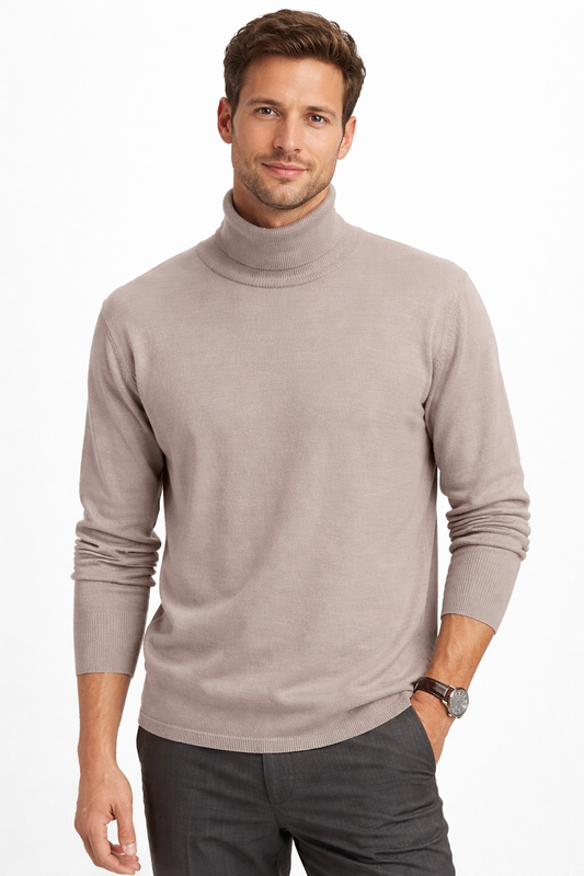 FIELDS CLASSICS ROLL NECK PULLOVER WITH RIB BASQUE
