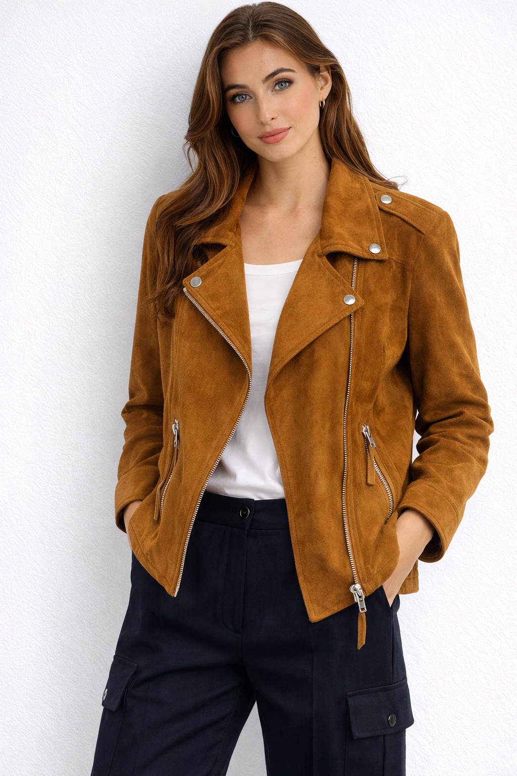 SABENA SUEDE BIKER JACKET