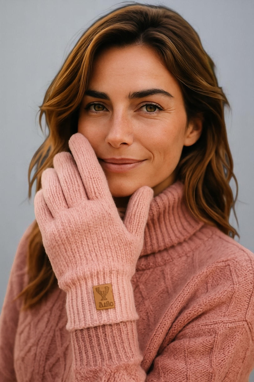 Unisex Alpaca Wool Gloves With Touch Screen