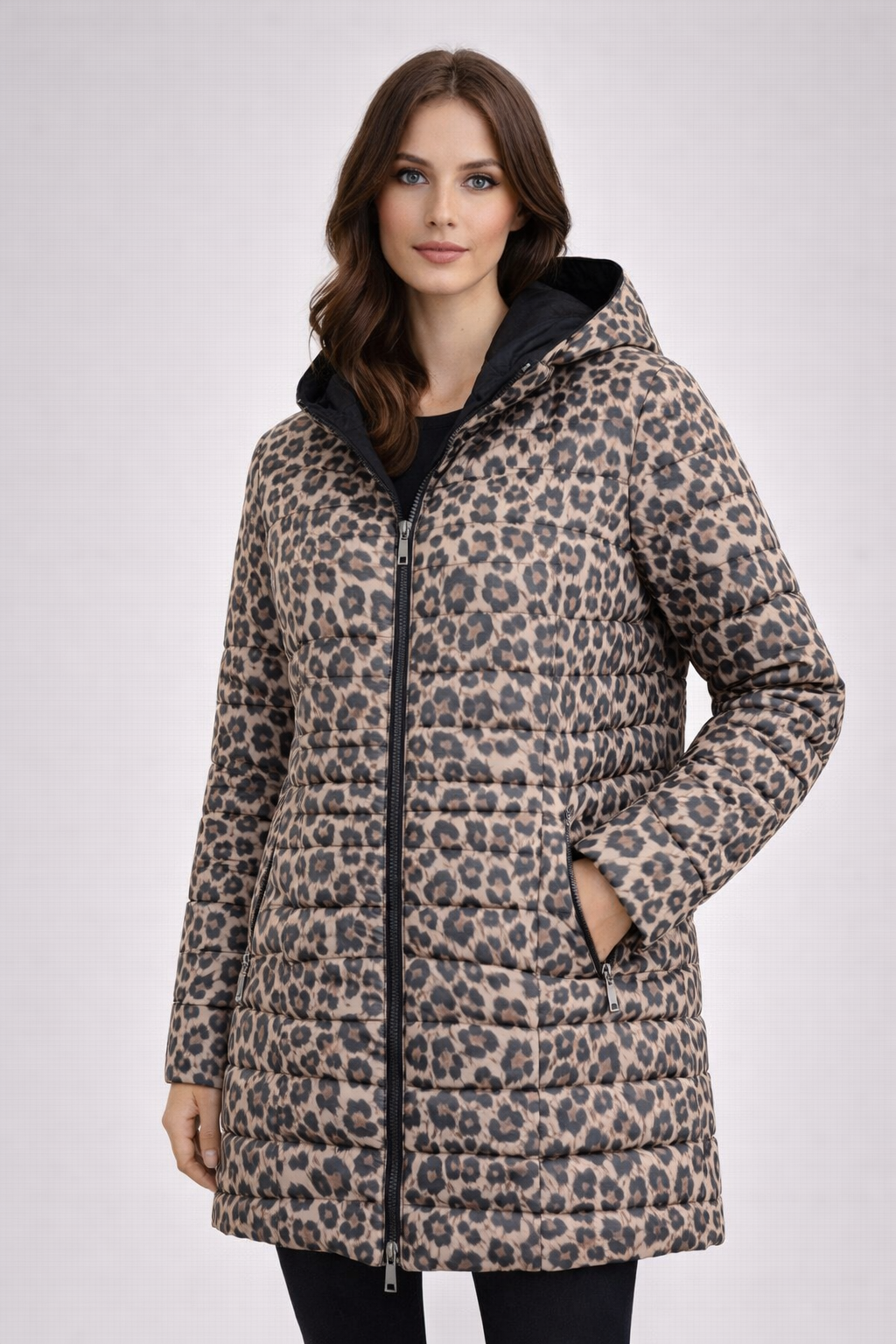 SABENA REVERSIBLE 3/4 LENGTH DOWN JACKET