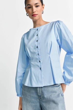 RICH & ROYAL FITTED BLOUSE WITH BUTTONS