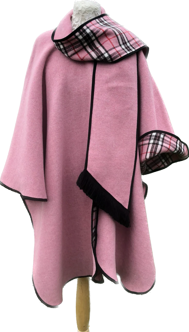KESTA REVERSIBLE LONG LINE CAPE MADE IN UK