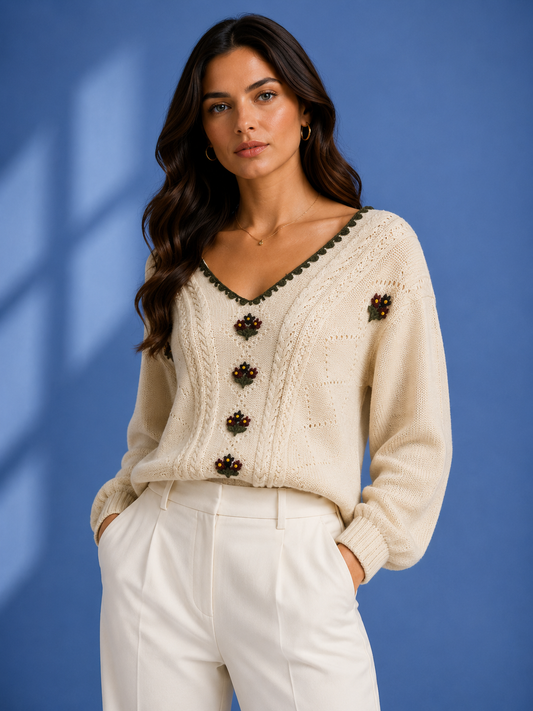 LOUIZON v Neck Pullover